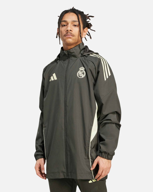 Chaqueta cortavientos del Real Madrid 2025/2026 - Caqui/Verde