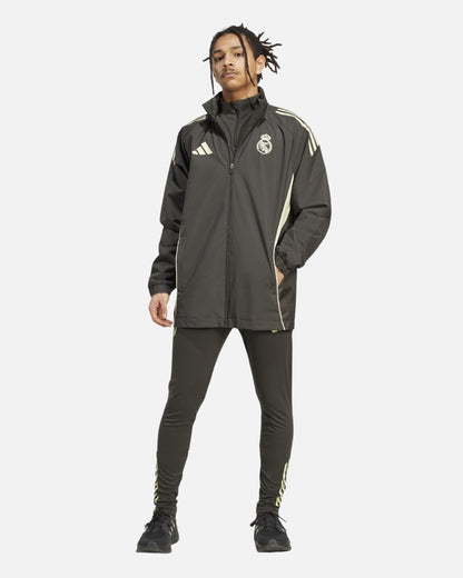 Chaqueta cortavientos del Real Madrid 2025/2026 - Caqui/Verde