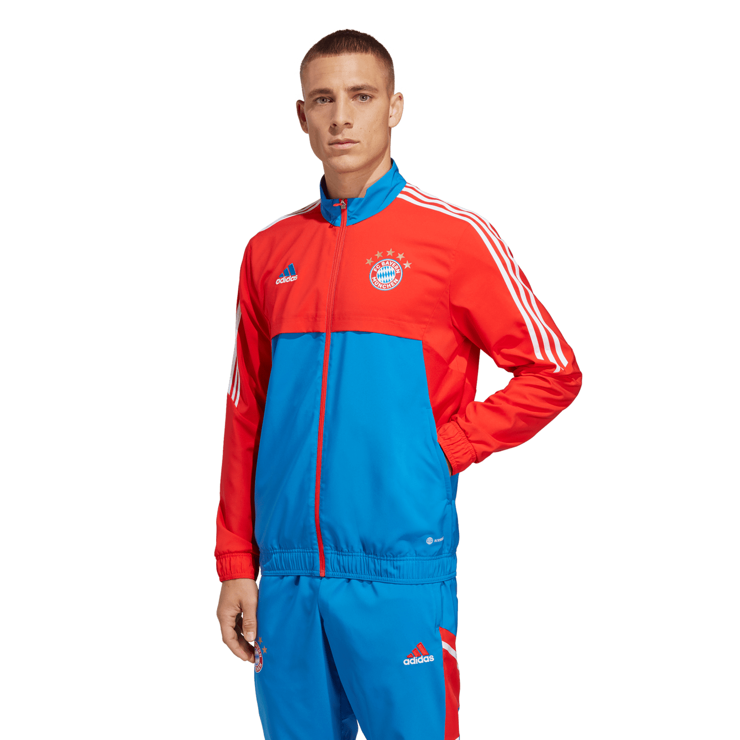 Veste de survêtement Bayern Munich - Rouge/Bleu