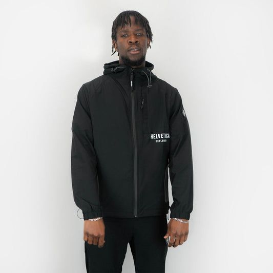 Veste de survêtement Helvetica Tiago - Noir