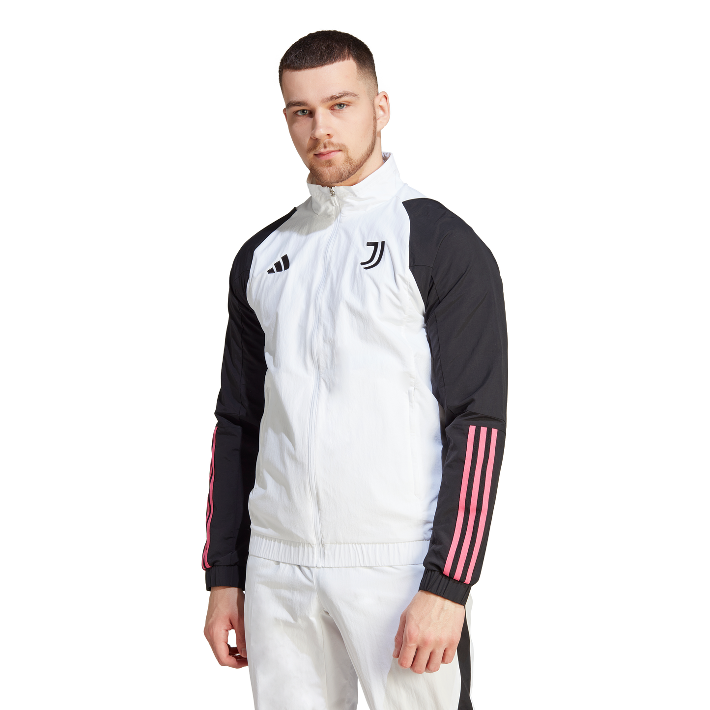 Chaqueta deportiva de la Juventus - Blanco/Negro/Rosa