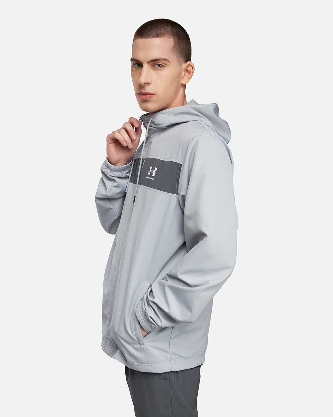 Chaqueta cortavientos Under Armour Running Sportstyle - Gris
