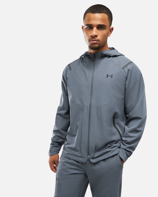 Chaqueta Under Armour Running Unstoppable con el pecho izquierdo - Gris