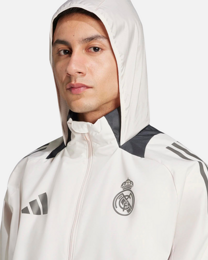 Chaqueta cortavientos del Real Madrid 2025 - Beige