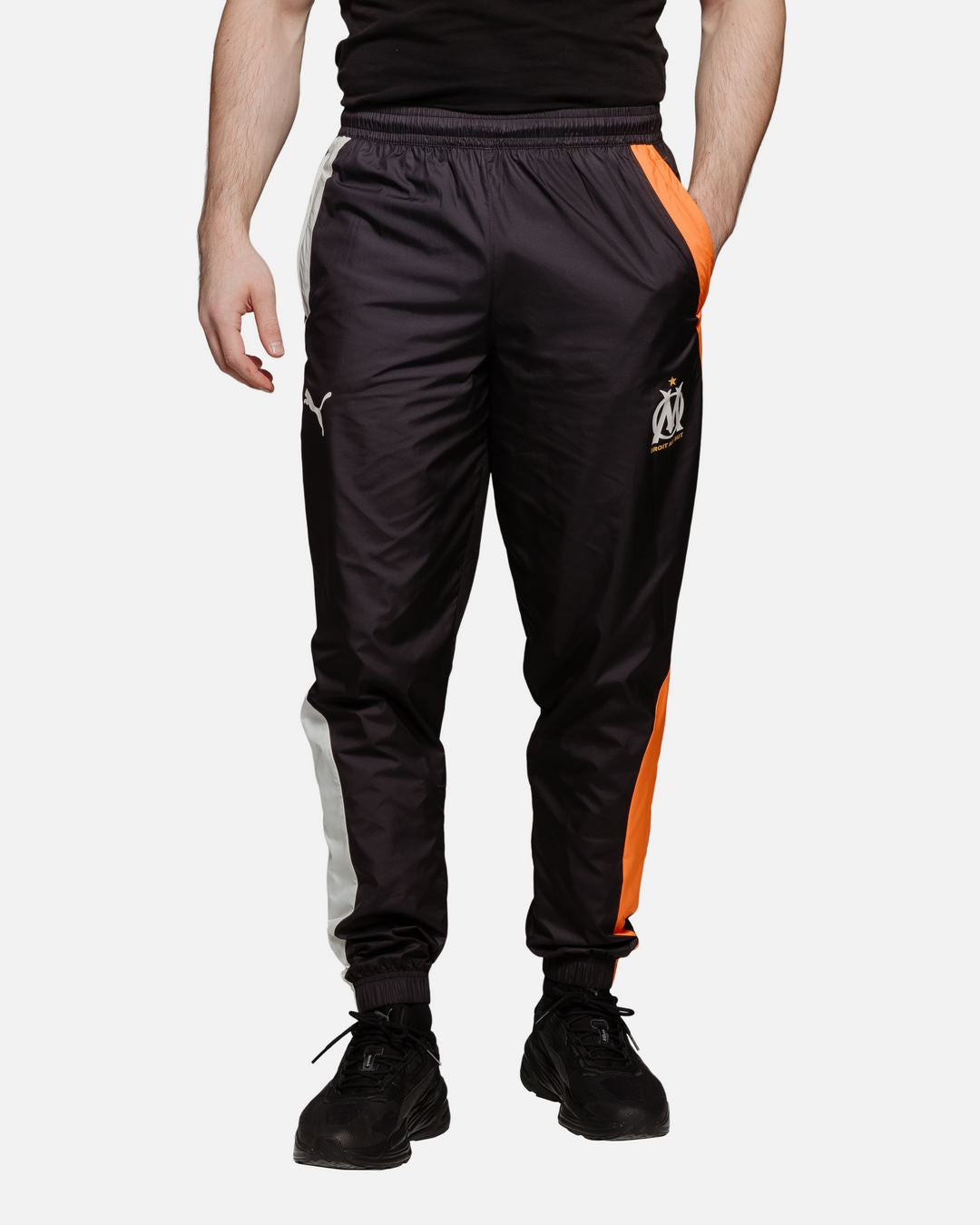 Pantalon de survêtement OM - Noir/Orange