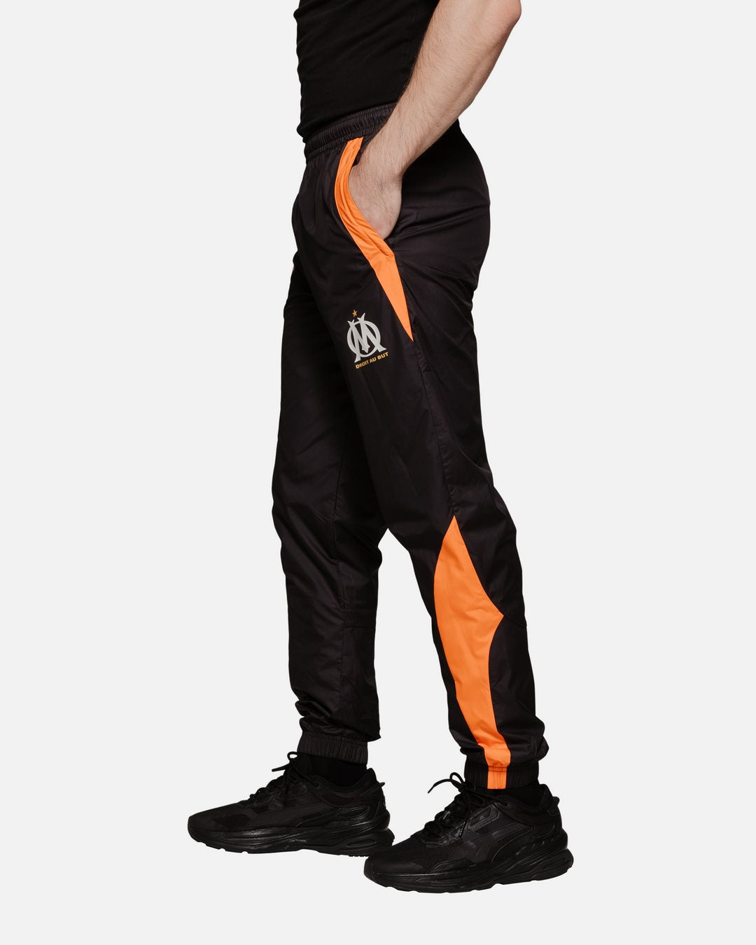 Pantalon de survêtement OM - Noir/Orange